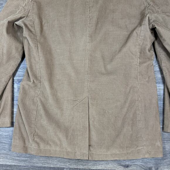 J.Crew Blazer Mens Medium Brown Corduroy Sport Coat 3 Button Notch Lapel - Picture 15 of 15